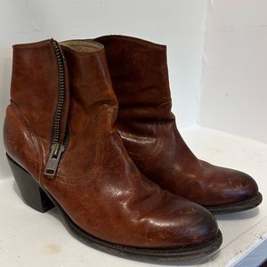 Leather Frye Ankle Boots